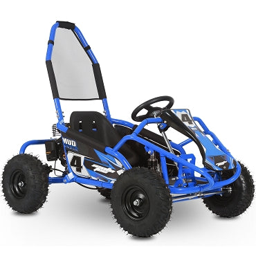 MotoTec Mud Monster XL 212cc 2 Seat Go Kart Full Suspension Blue