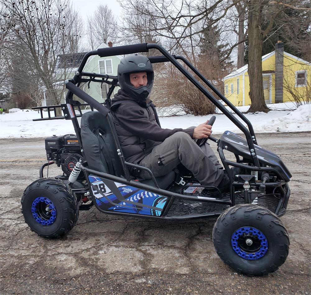 MotoTec Mud Monster XL 212cc 2 Seat Go Kart Full Suspension Red