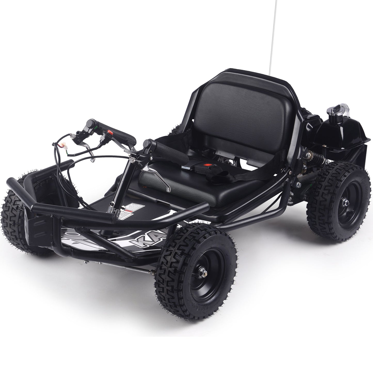 MotoTec Sandman Kids Gas Powered 52cc Go Kart Black