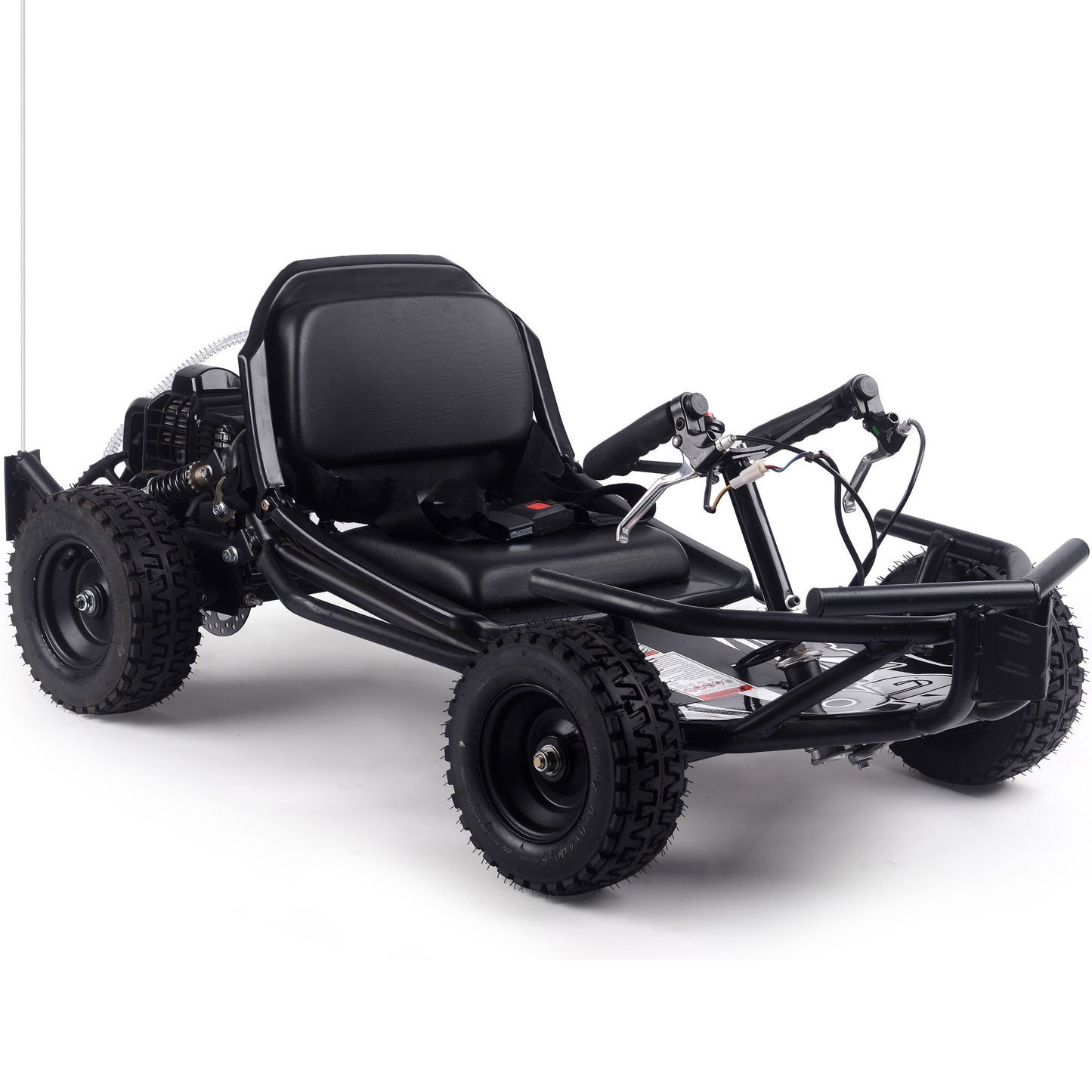 MotoTec Sandman Kids Gas Powered 52cc Go Kart Black