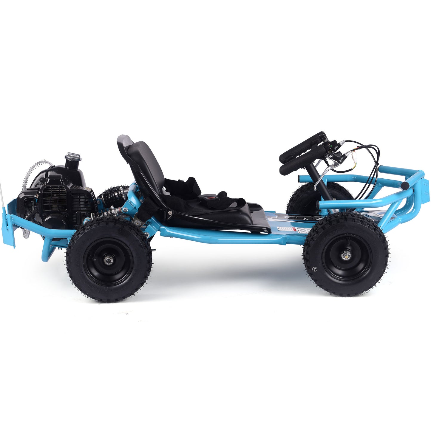 MotoTec Sandman Kids Gas Powered 52cc Go Kart Blue