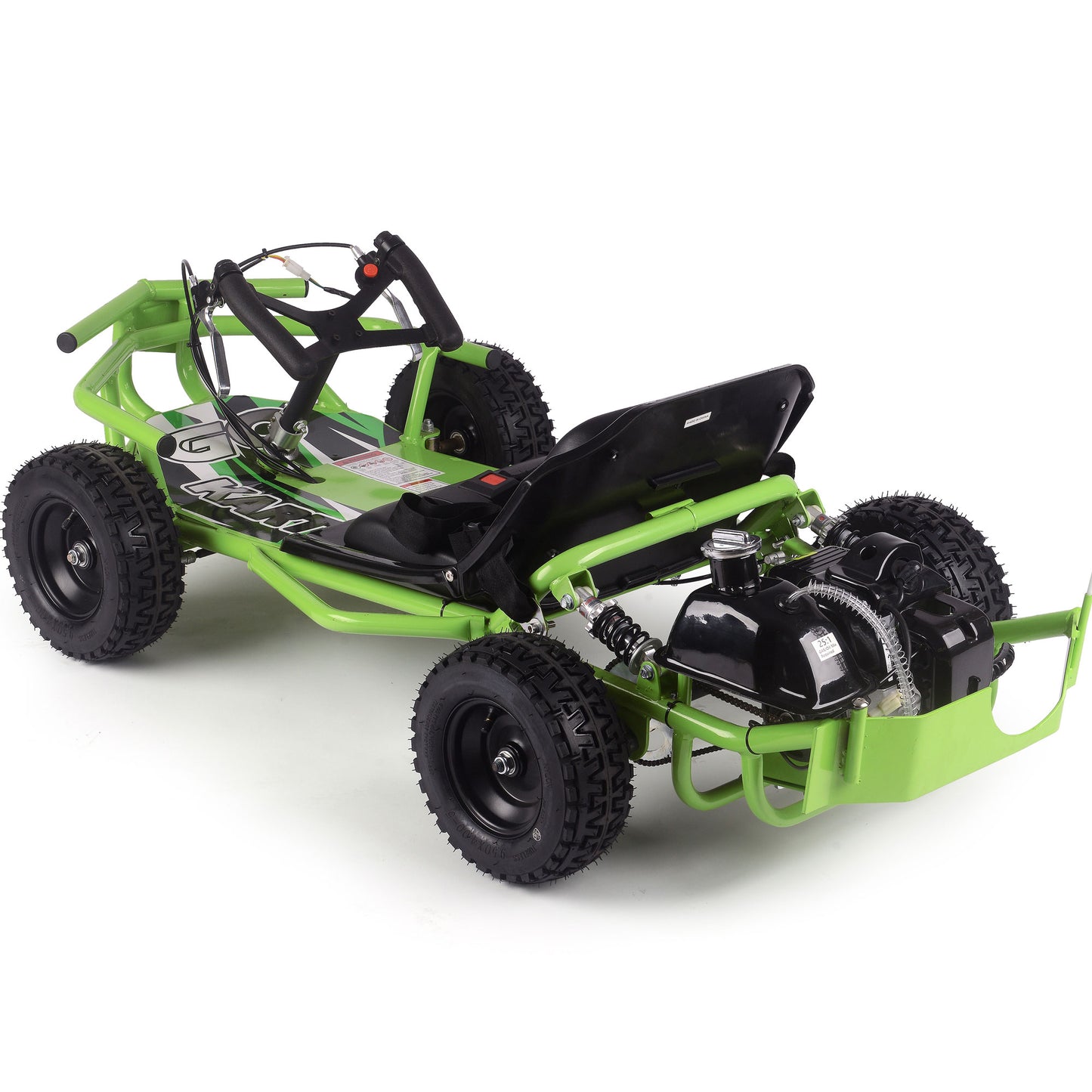 MotoTec Sandman Kids Gas Powered 52cc Go Kart Green