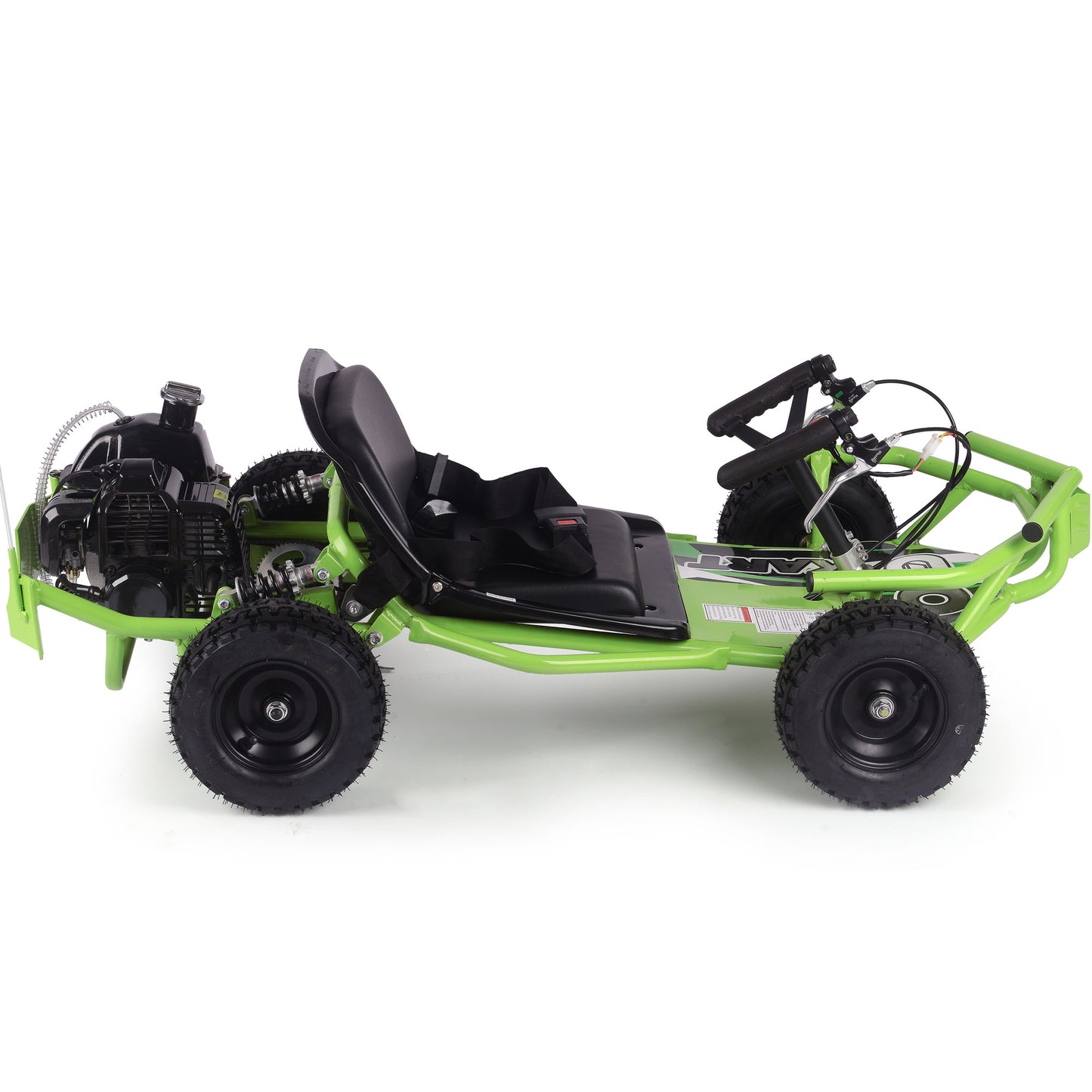 MotoTec Sandman Kids Gas Powered 52cc Go Kart Green