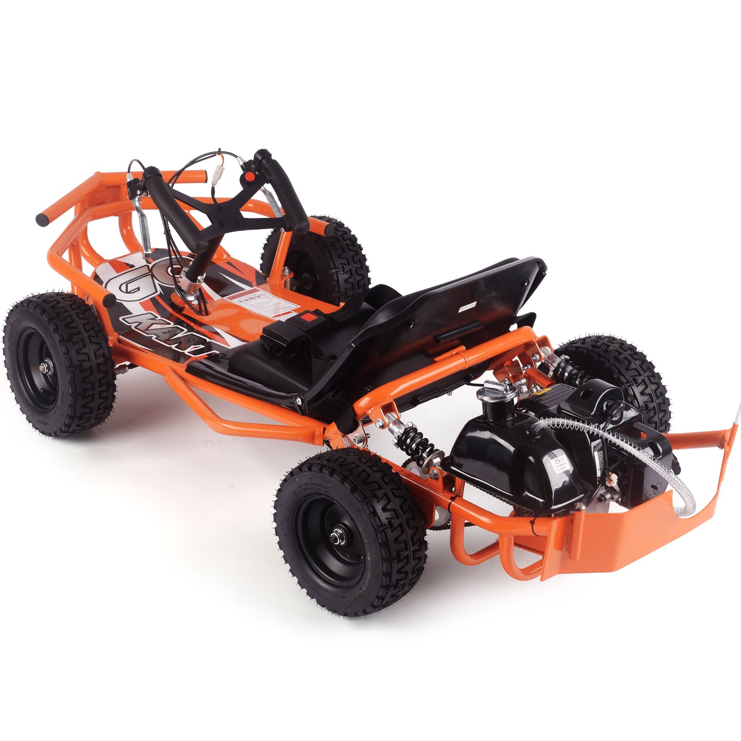 MotoTec Sandman Kids Gas Powered 52cc Go Kart Orange