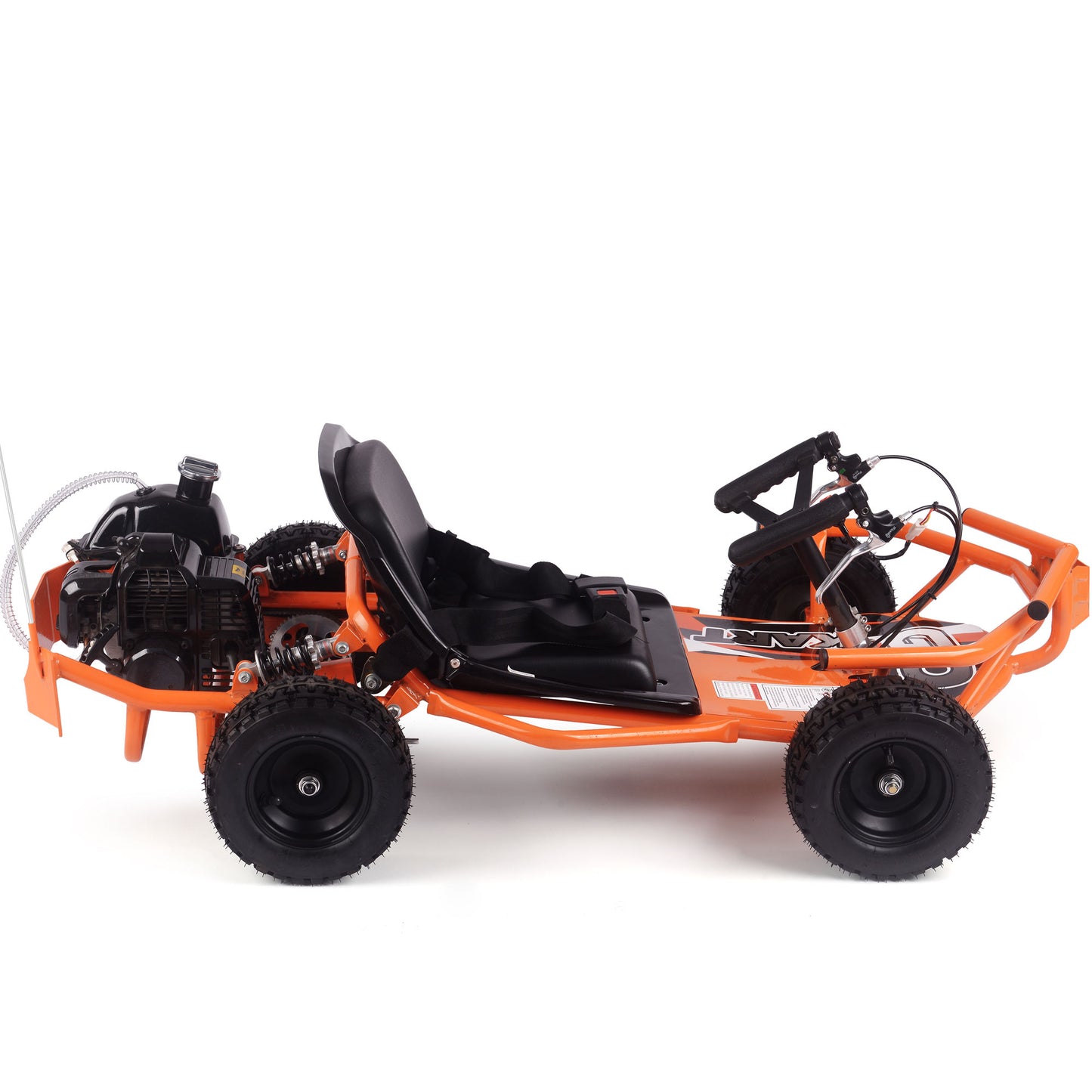 MotoTec Sandman Kids Gas Powered 52cc Go Kart Orange