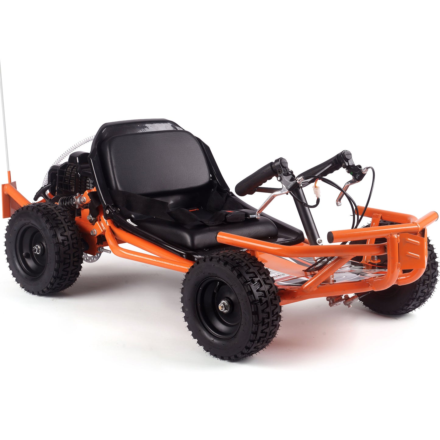 MotoTec Sandman Kids Gas Powered 52cc Go Kart Orange