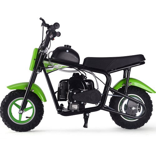 MotoTec Urchin 49cc 2-Stroke Kids Gas Mini Bike Green