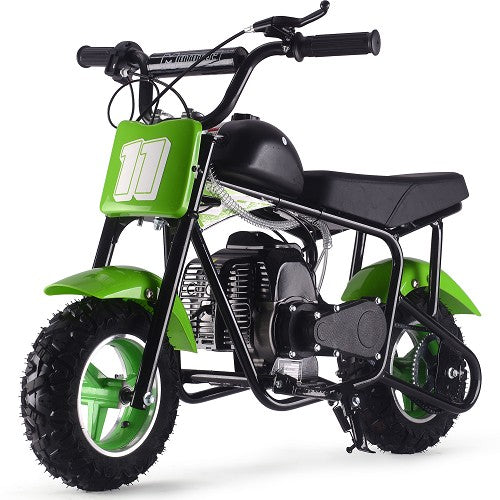 MotoTec Urchin 49cc 2-Stroke Kids Gas Mini Bike Green