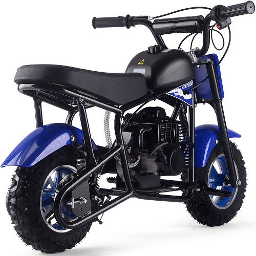 MotoTec Urchin 49cc 2-Stroke Kids Gas Mini Bike Blue