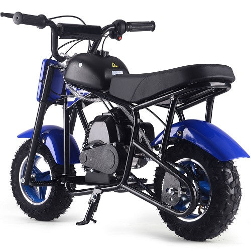 MotoTec Urchin 49cc 2-Stroke Kids Gas Mini Bike Blue