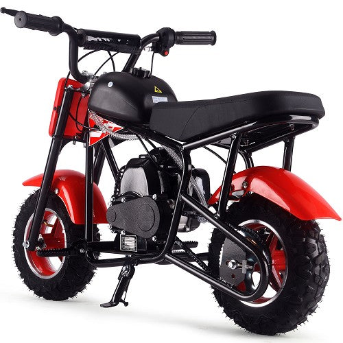 MotoTec Urchin 49cc 2-Stroke Kids Gas Mini Bike Red