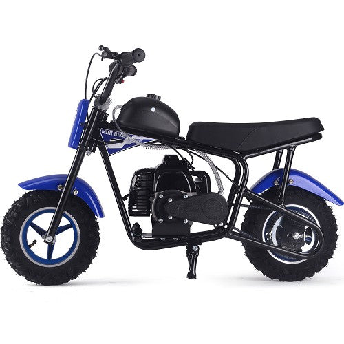 MotoTec Urchin 49cc 2-Stroke Kids Gas Mini Bike Blue