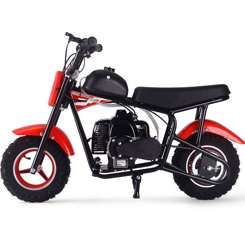 MotoTec Urchin 49cc 2-Stroke Kids Gas Mini Bike Red