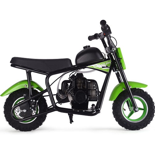 MotoTec Urchin 49cc 2-Stroke Kids Gas Mini Bike Green
