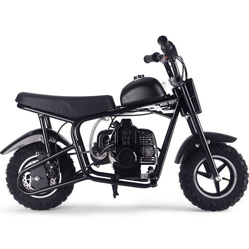 MotoTec Urchin 49cc 2-Stroke Kids Gas Mini Bike Black