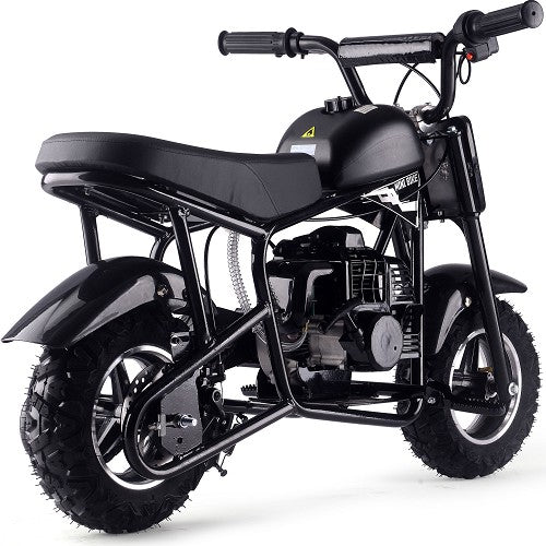 MotoTec Urchin 49cc 2-Stroke Kids Gas Mini Bike Black