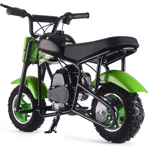 MotoTec Urchin 49cc 2-Stroke Kids Gas Mini Bike Green