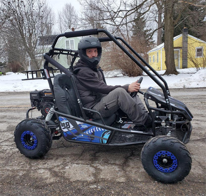 MotoTec Mud Monster XL 212cc 2 Seat Go Kart Full Suspension Red