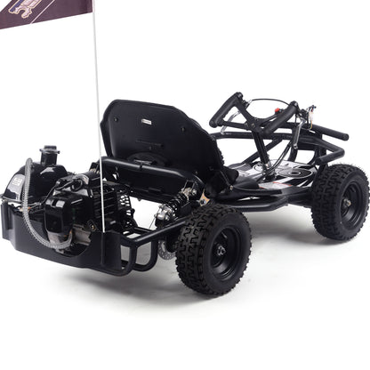 MotoTec Sandman Kids Gas Powered 52cc Go Kart Black