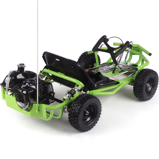 MotoTec Sandman Kids Gas Powered 52cc Go Kart Green
