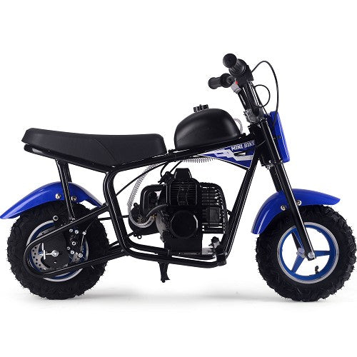 MotoTec Urchin 49cc 2-Stroke Kids Gas Mini Bike Blue