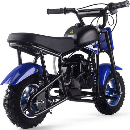 MotoTec Urchin 49cc 2-Stroke Kids Gas Mini Bike Blue