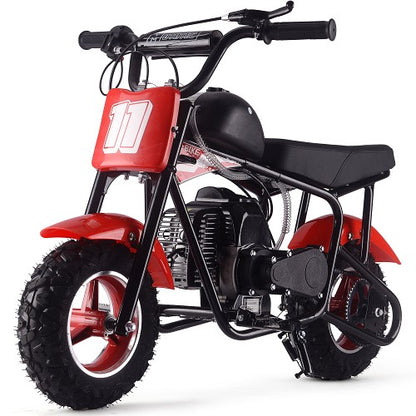 MotoTec Urchin 49cc 2-Stroke Kids Gas Mini Bike Red