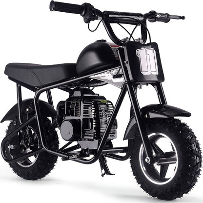 MotoTec Urchin 49cc 2-Stroke Kids Gas Mini Bike Black