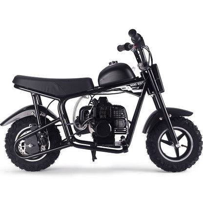 MotoTec Urchin 49cc 2-Stroke Kids Gas Mini Bike Black