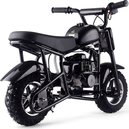 MotoTec Urchin 49cc 2-Stroke Kids Gas Mini Bike Black