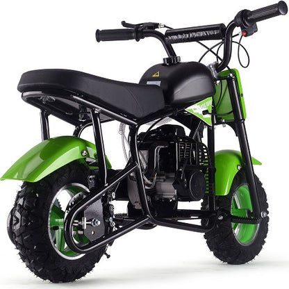 MotoTec Urchin 49cc 2-Stroke Kids Gas Mini Bike Green