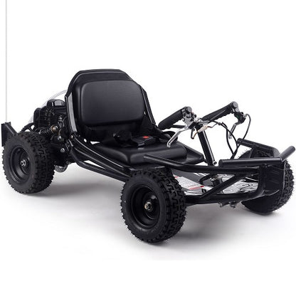 MotoTec Sandman Kids Gas Powered 52cc Go Kart Black